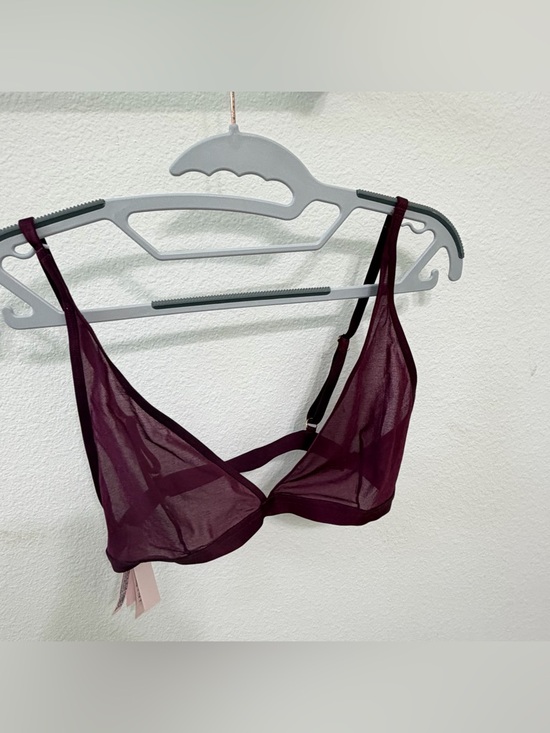 Victoria's Secret Other - Victoria's Secret Sheer Mesh Bralette in Plum